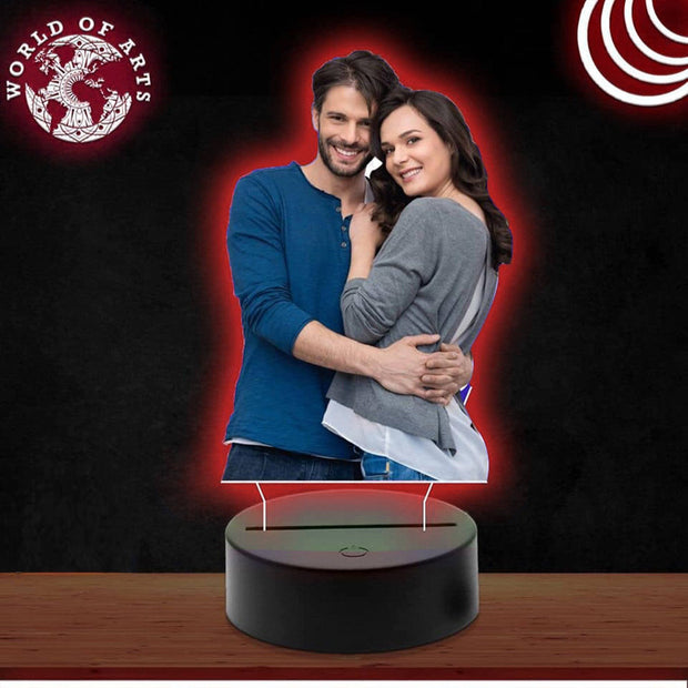 Couples picture 3D led lamp