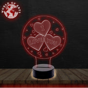 I love you heart 3D ILLUSION LAMP
