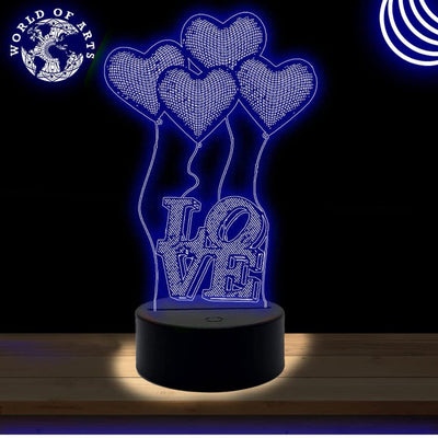 LOVE BALLOONS 3D led lamp