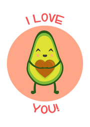 cute avocado love T-Shirt