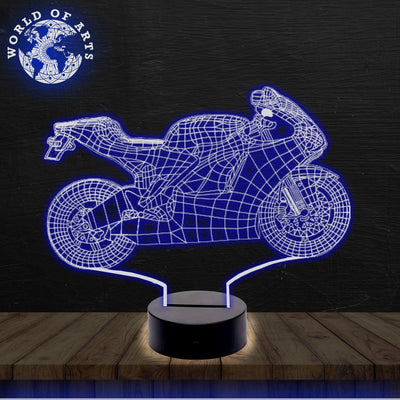 Motocycle 3D led lamp