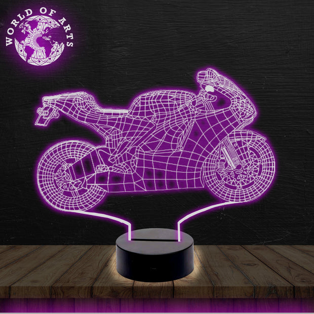 Motocycle 3D led lamp