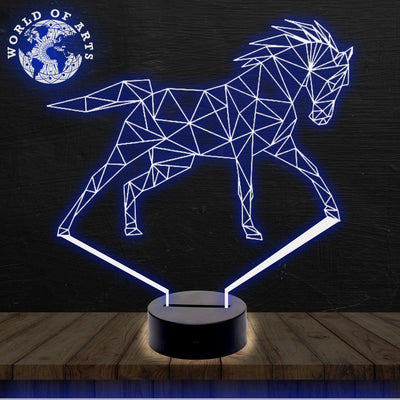 Horse 3D led lamp