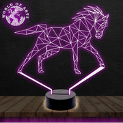 Horse 3D led lamp