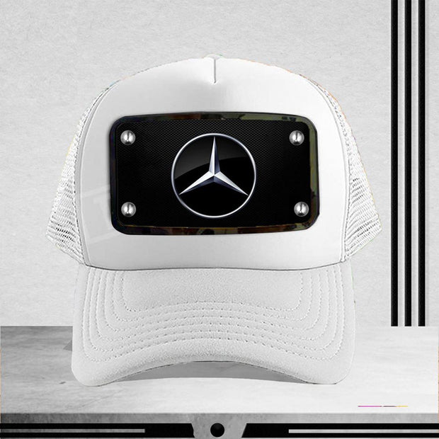 Customized Mercedes white cap