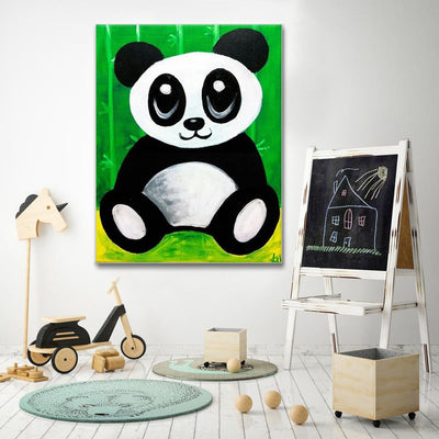 Panda canvas portrait