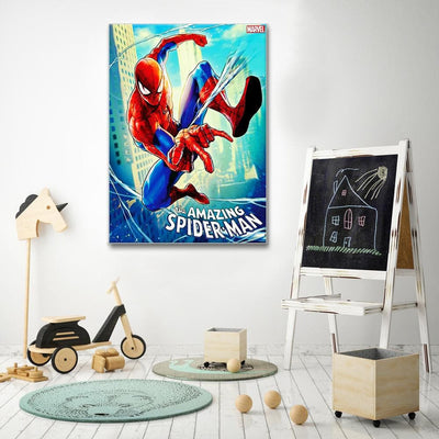 Amazing spider man canvas portrait