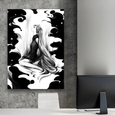 Abstract Girl Canvas Portrait