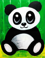 Panda canvas portrait