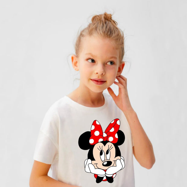Minnie Mouse Girls white t-shirt for kids