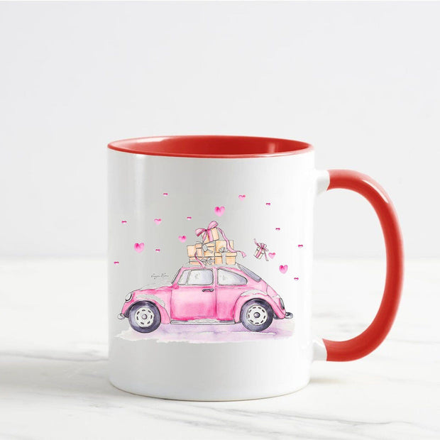 Pink Car Mug