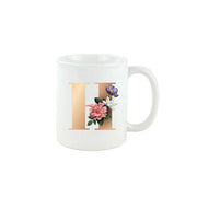Floral Letter Design Mug
