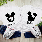 Couples groom and bride T-shirt