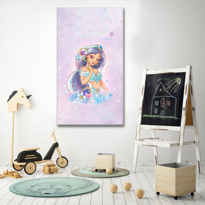 Jasmine Aladdin art canvas portrait
