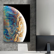 Planet painting canvas portrait