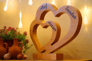 Two hearts beech wood Gift
