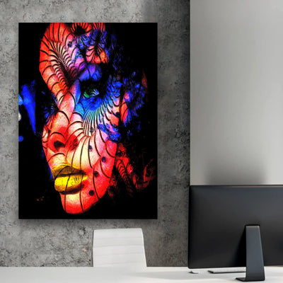 Abstract Girl  Canvas Portrait