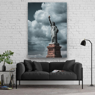 Statue of liberty canvas portrait