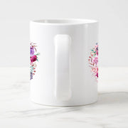 Name in Flower arc White Mug