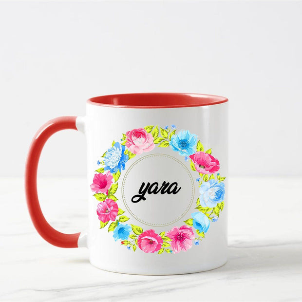 Customized Sweet Flowers Mug