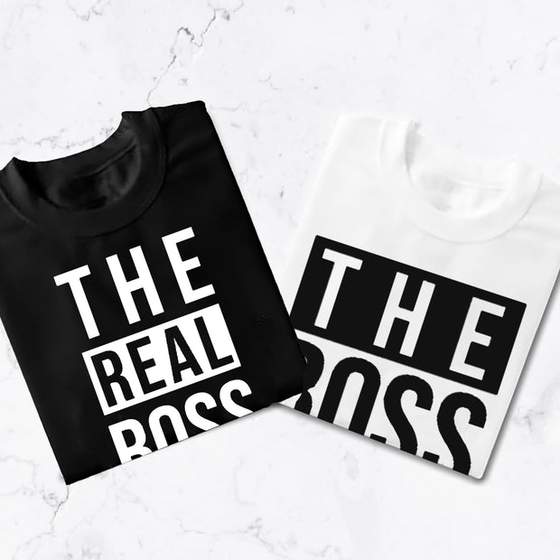 Couple matching the real boss T-Shirt