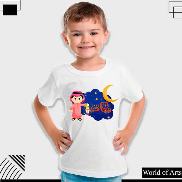 Moon Ramadan Boys T-shirt for kids