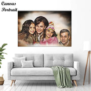 Family Canvas Portrait