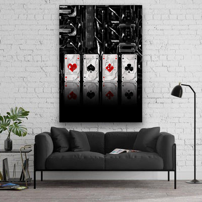 Poker Cards Painting canvas