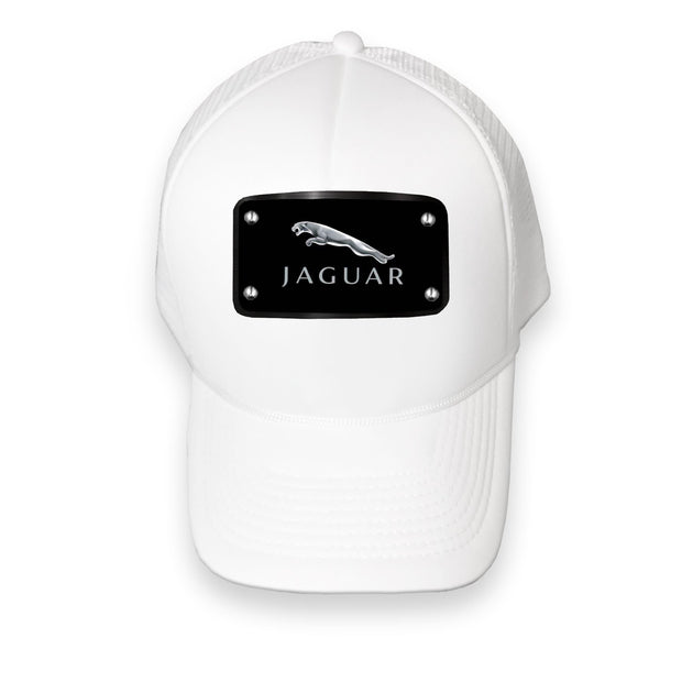 Jaguar logo white cap
