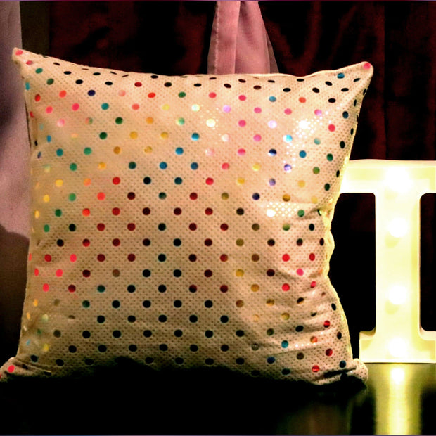 Gray pillow with Strass