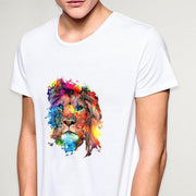 Colorful Lion illustration Men T-Shirt