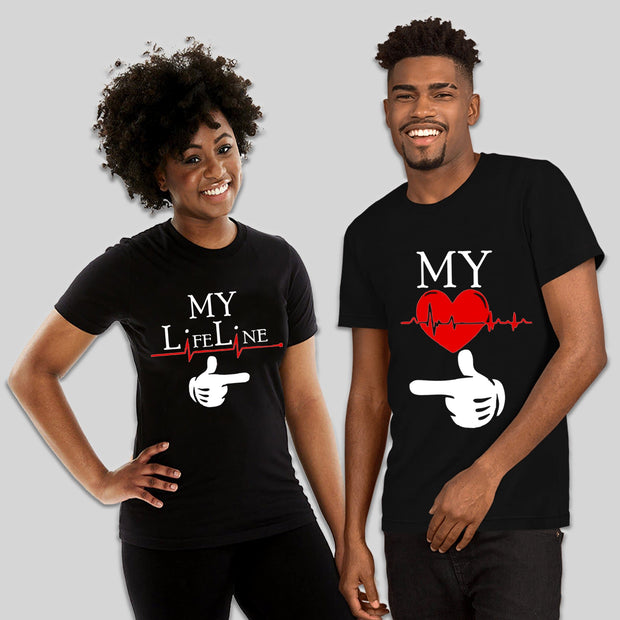 Couples my life line T-Shirt