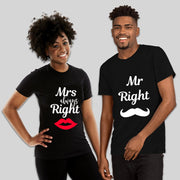 Couples Ms. Mrs. right T-shirt