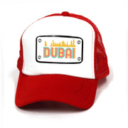 Dubai red white cap
