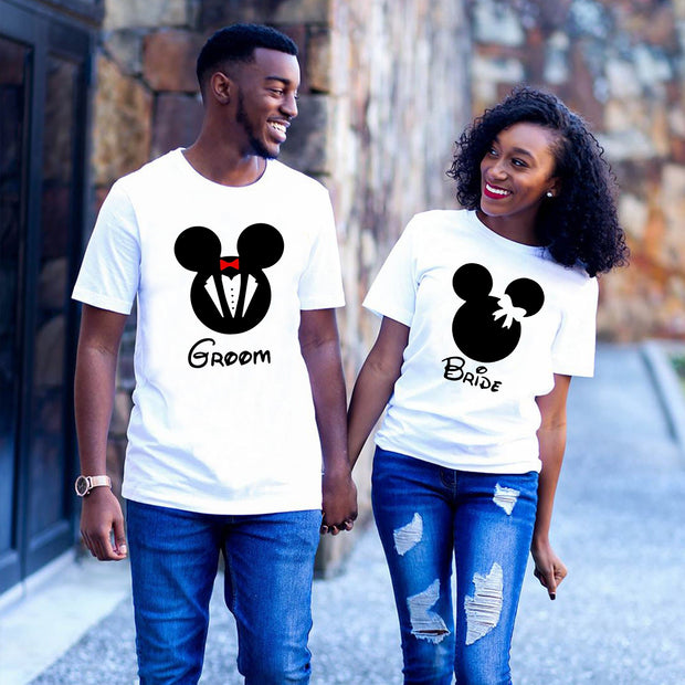 Couples groom and bride T-shirt