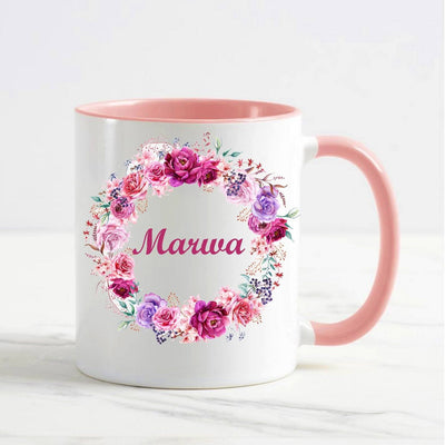 Flower Name Mug