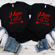 Couples I love her him T-Shirt
