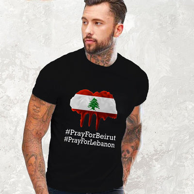 Pray For Lebanon design T-shirt