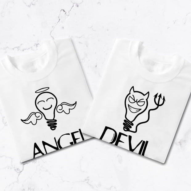 Couples Angel And Devil T-Shirt