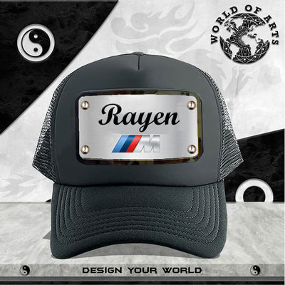 BMW customized name black cap