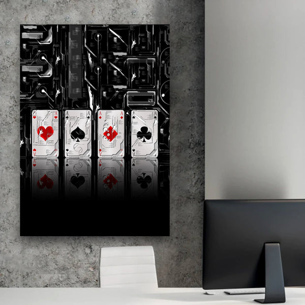 Poker Cards Painting canvas