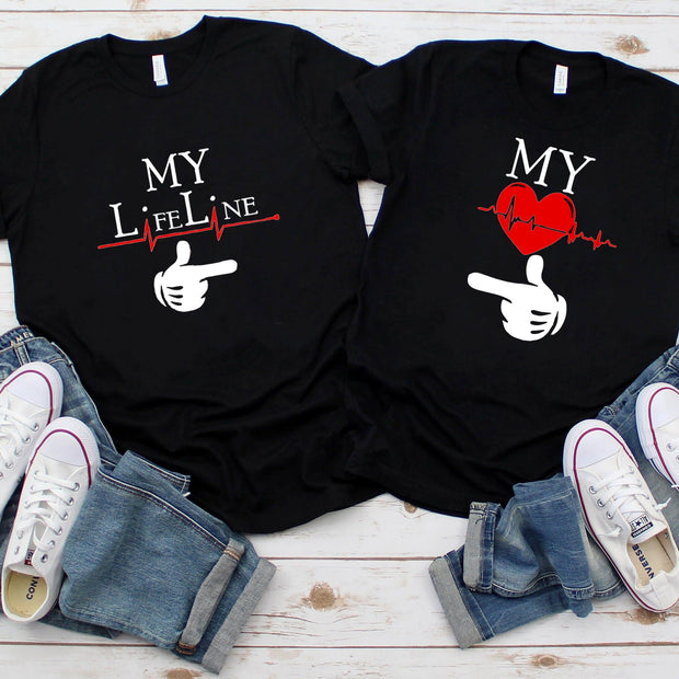 Couples my life line T-Shirt