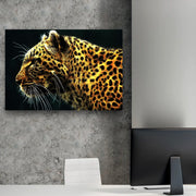Leopard dark Canvas Portrait
