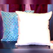 blue pillow with Strass