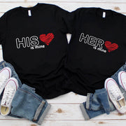 couple his/her heart  T-Shirt