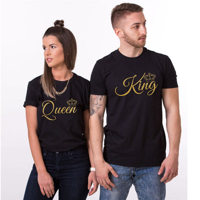 Couples matching Queen and King T-Shirt