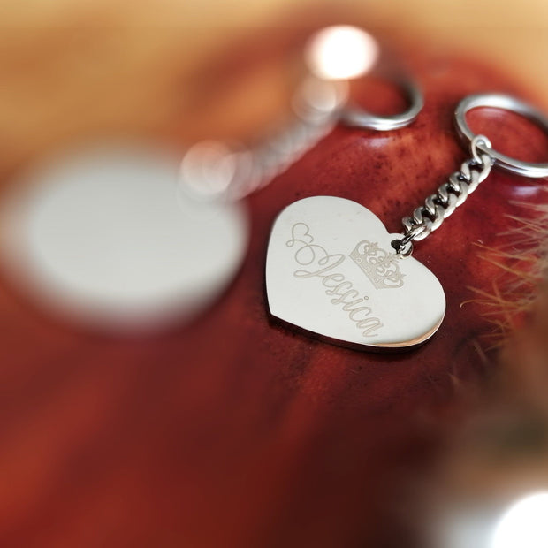 Stainless Steel Heart Key chain
