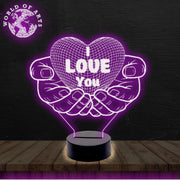 I Love you Hands 3D led lamp