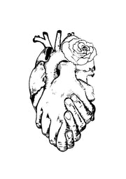 Holding Floral Heart T-Shirt