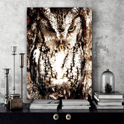 ANGRY OWL Canvas Portrait